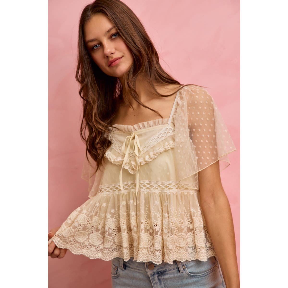 Salt air lace top