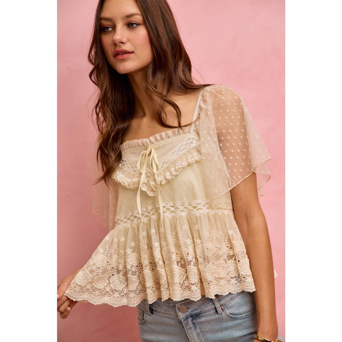 Salt air lace top