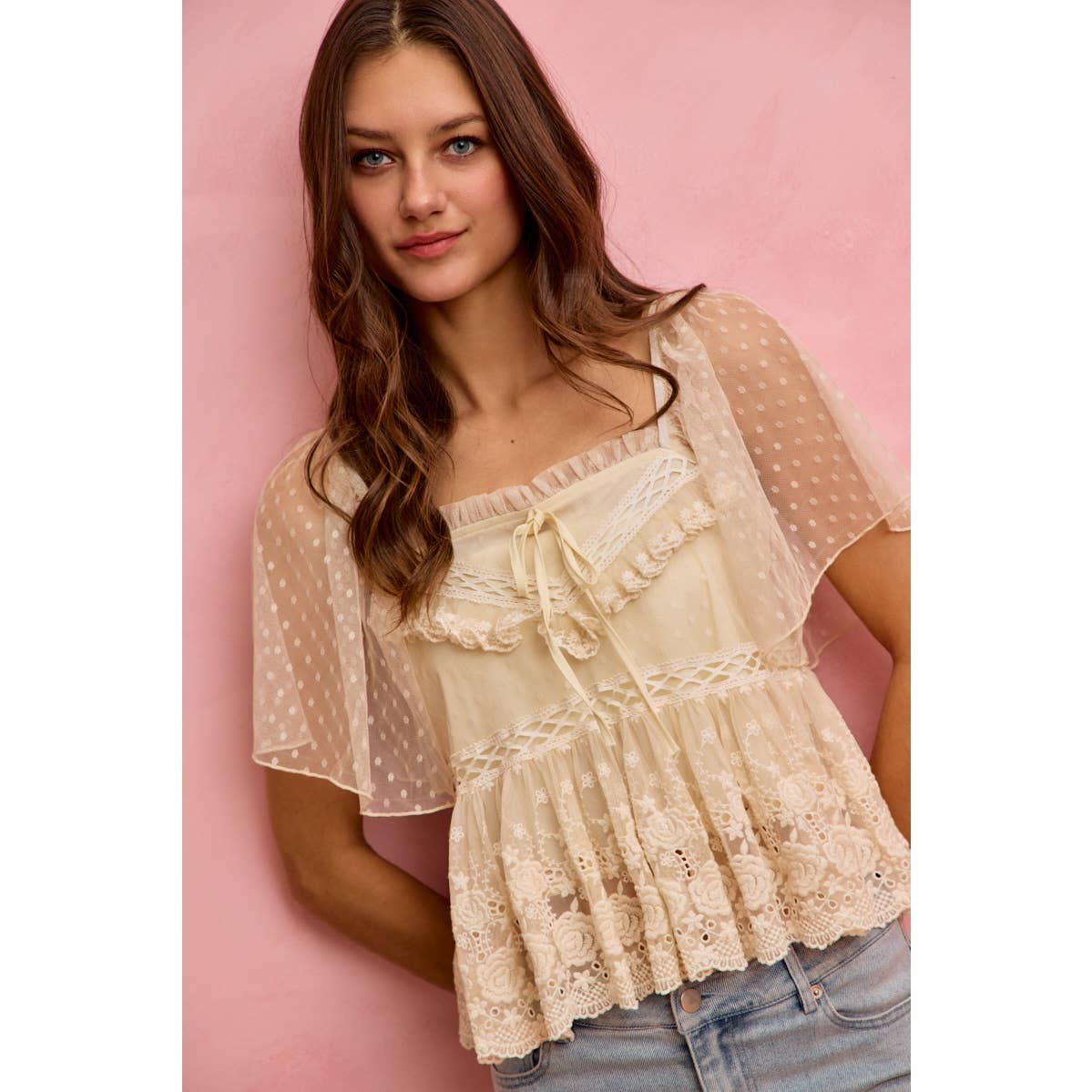 Salt air lace top