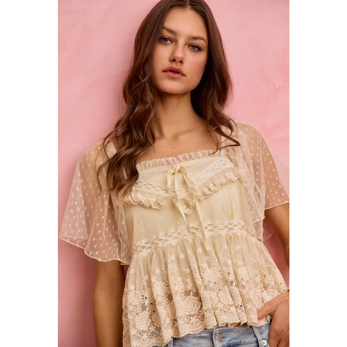 Salt air lace top