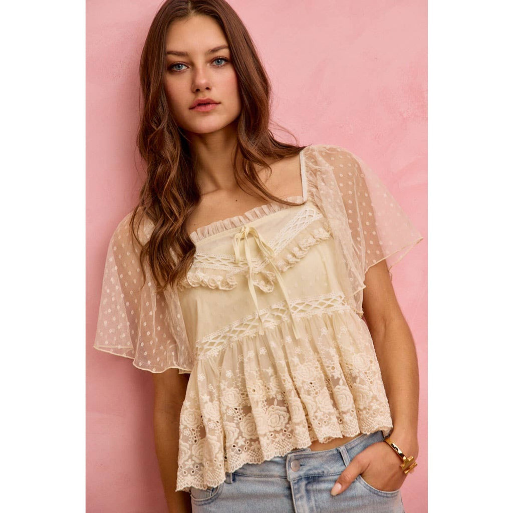 Salt air lace top