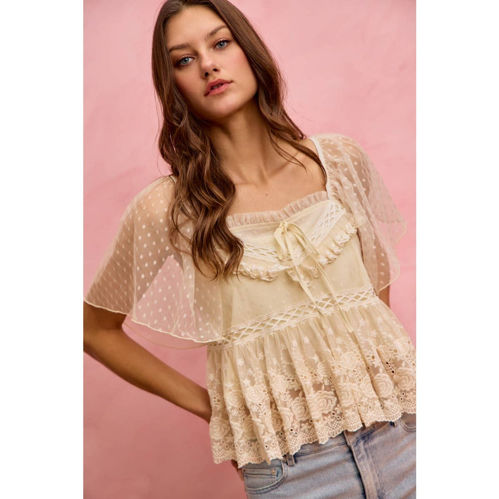 Salt air lace top