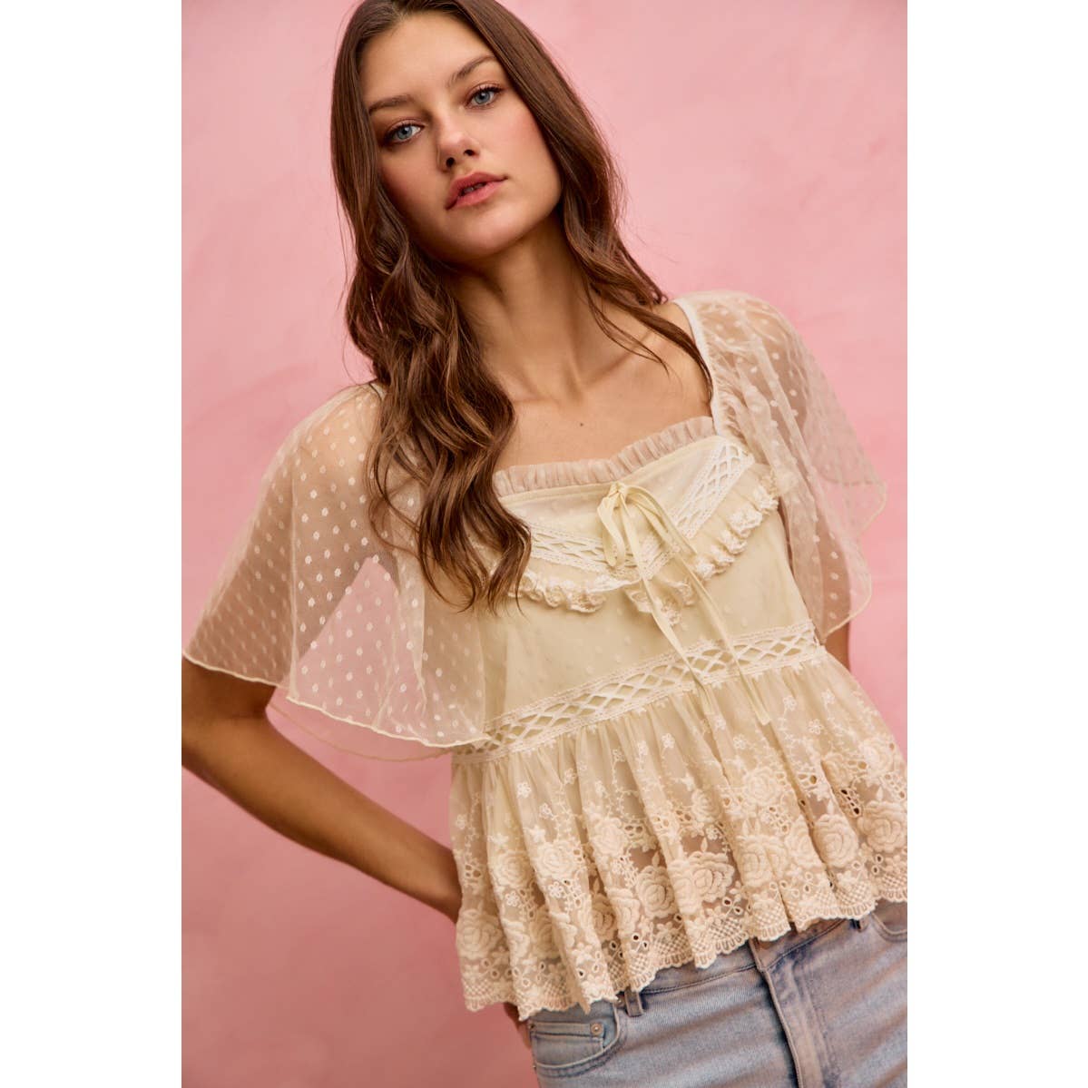 Salt air lace top