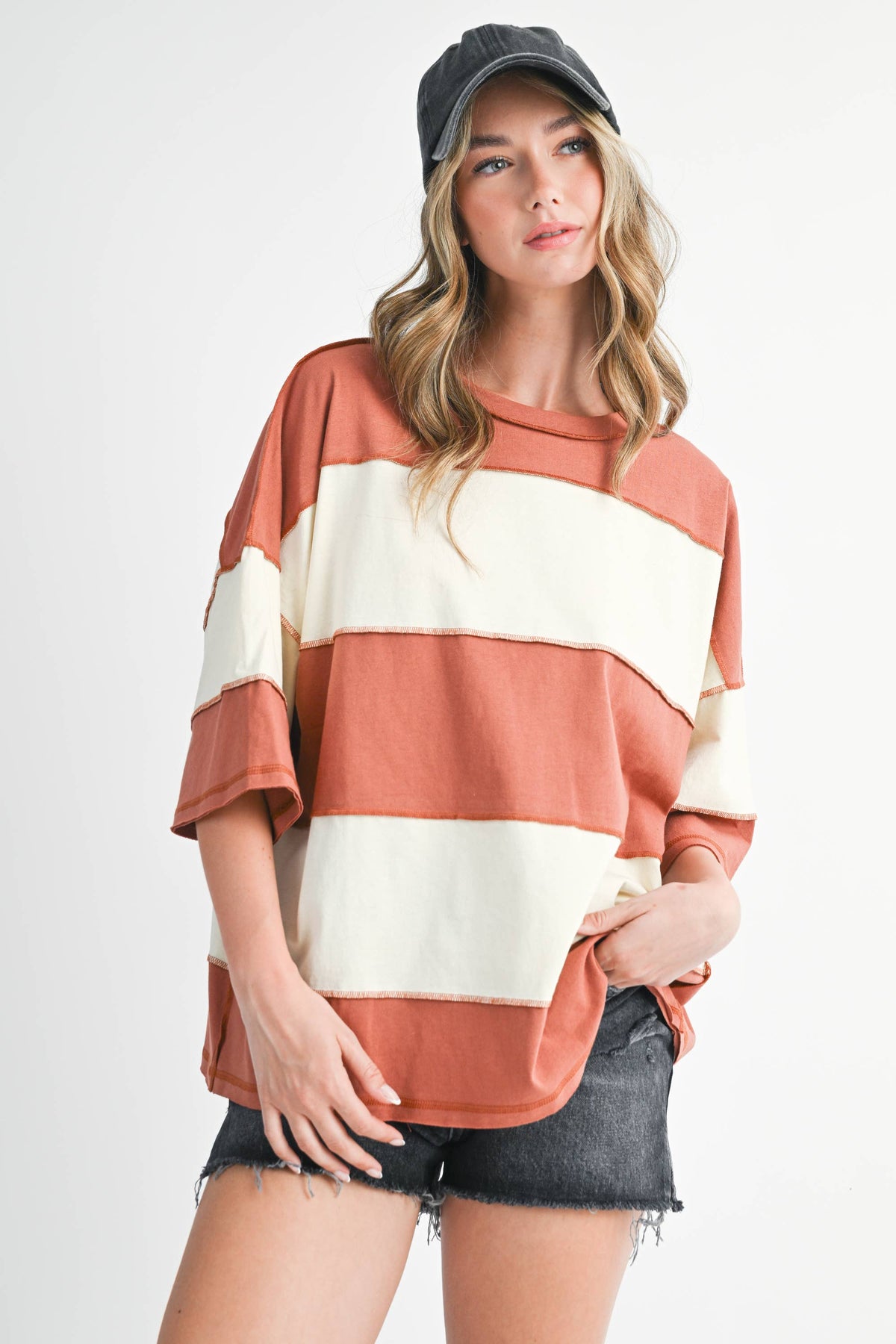 Polly Color Block Terracotta Butter
