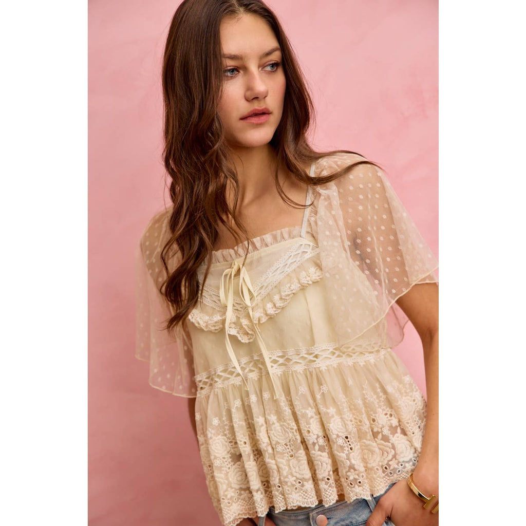 Salt air lace top