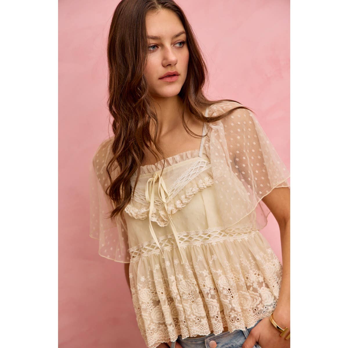 Salt air lace top