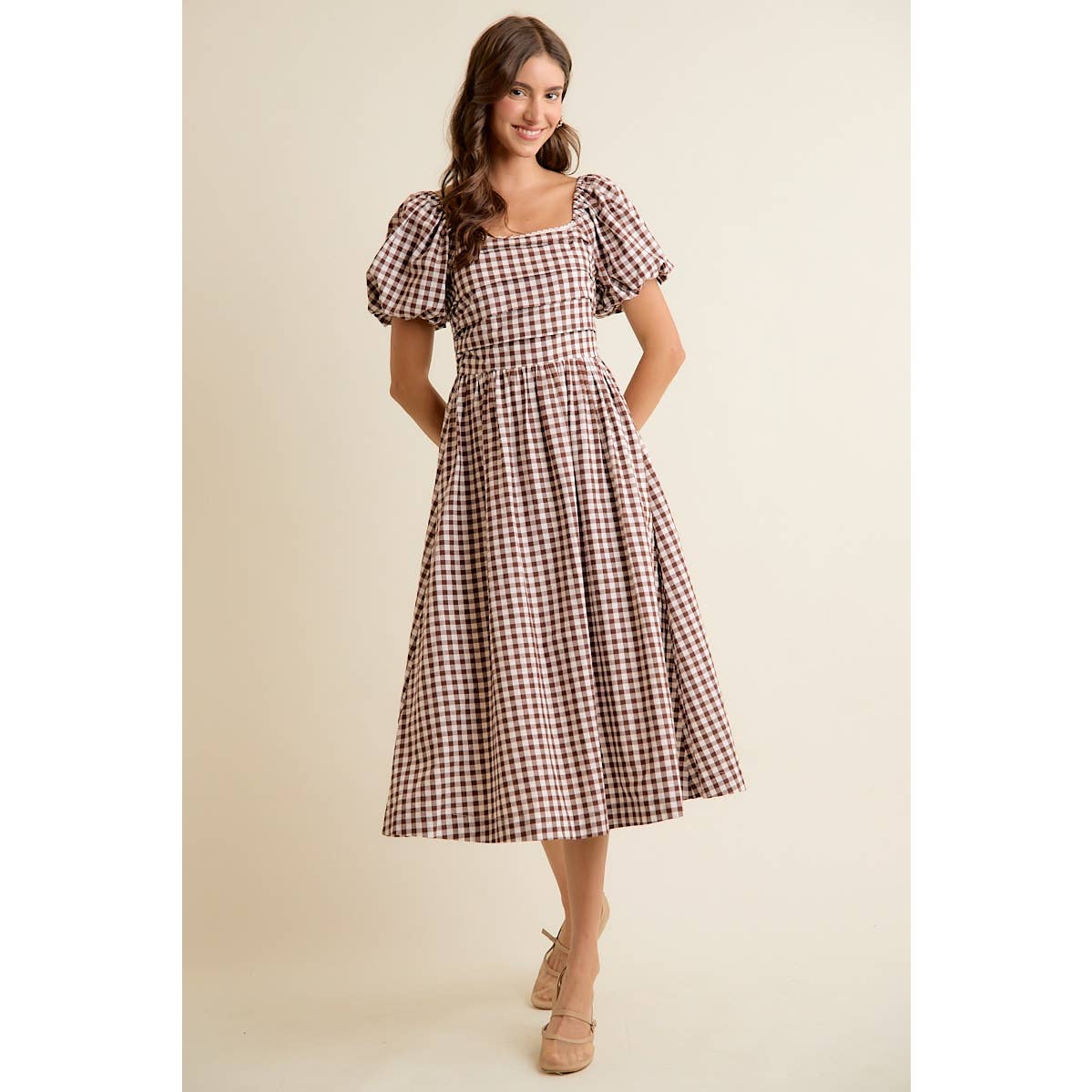 Country picnic midi dress ￼