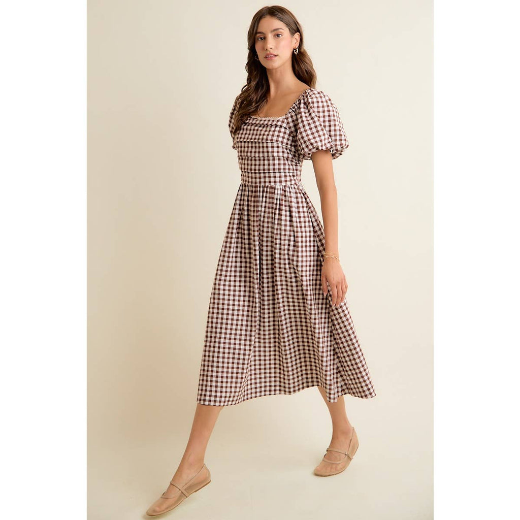Country picnic midi dress ￼