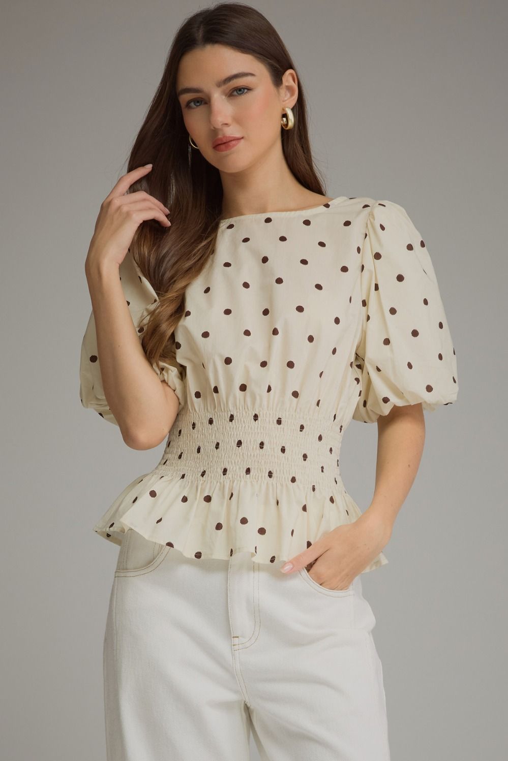 creamy polka dots