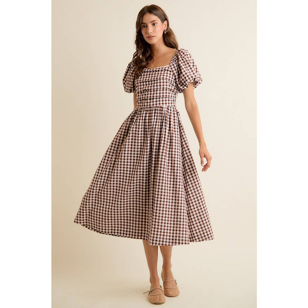 Country picnic midi dress ￼