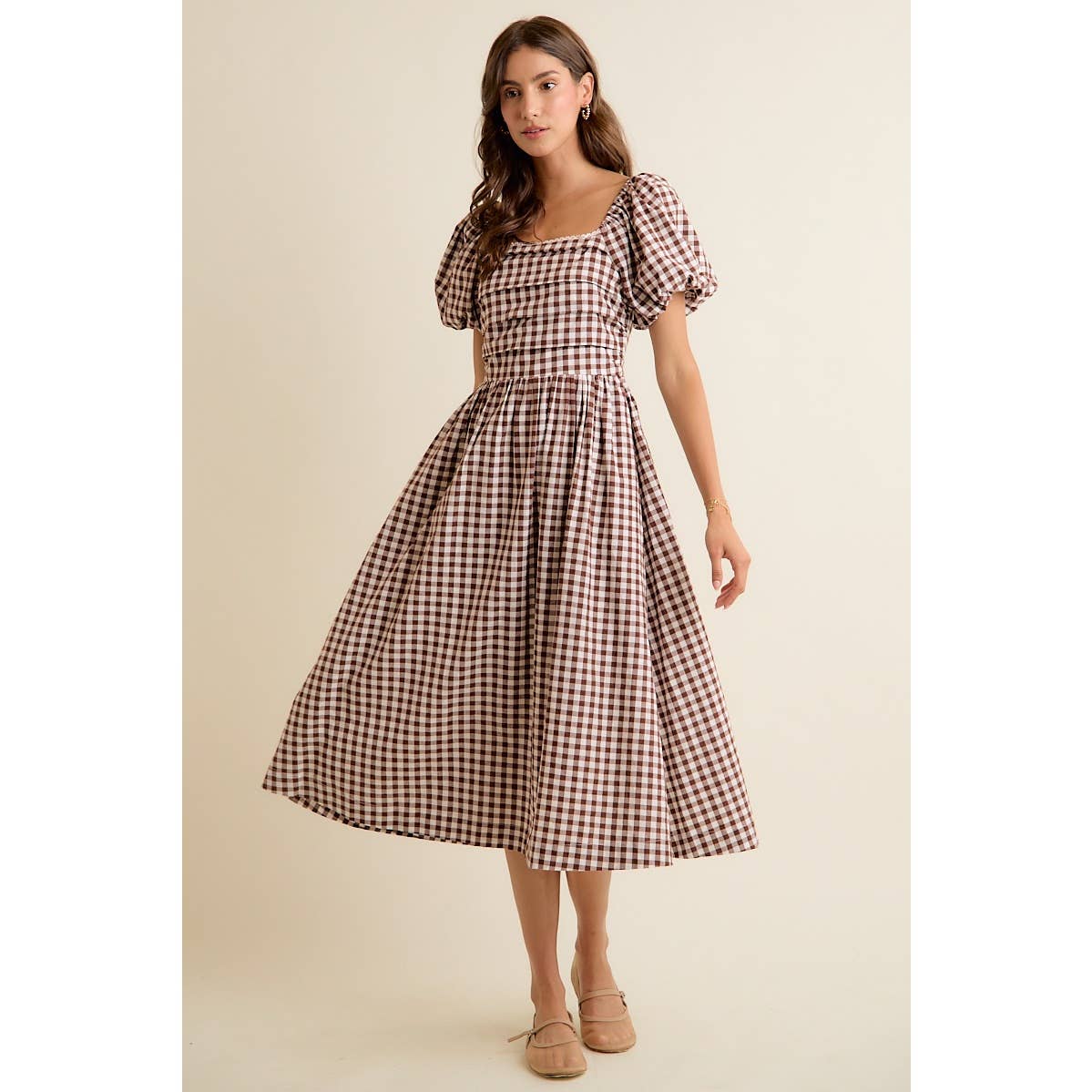 Country picnic midi dress ￼