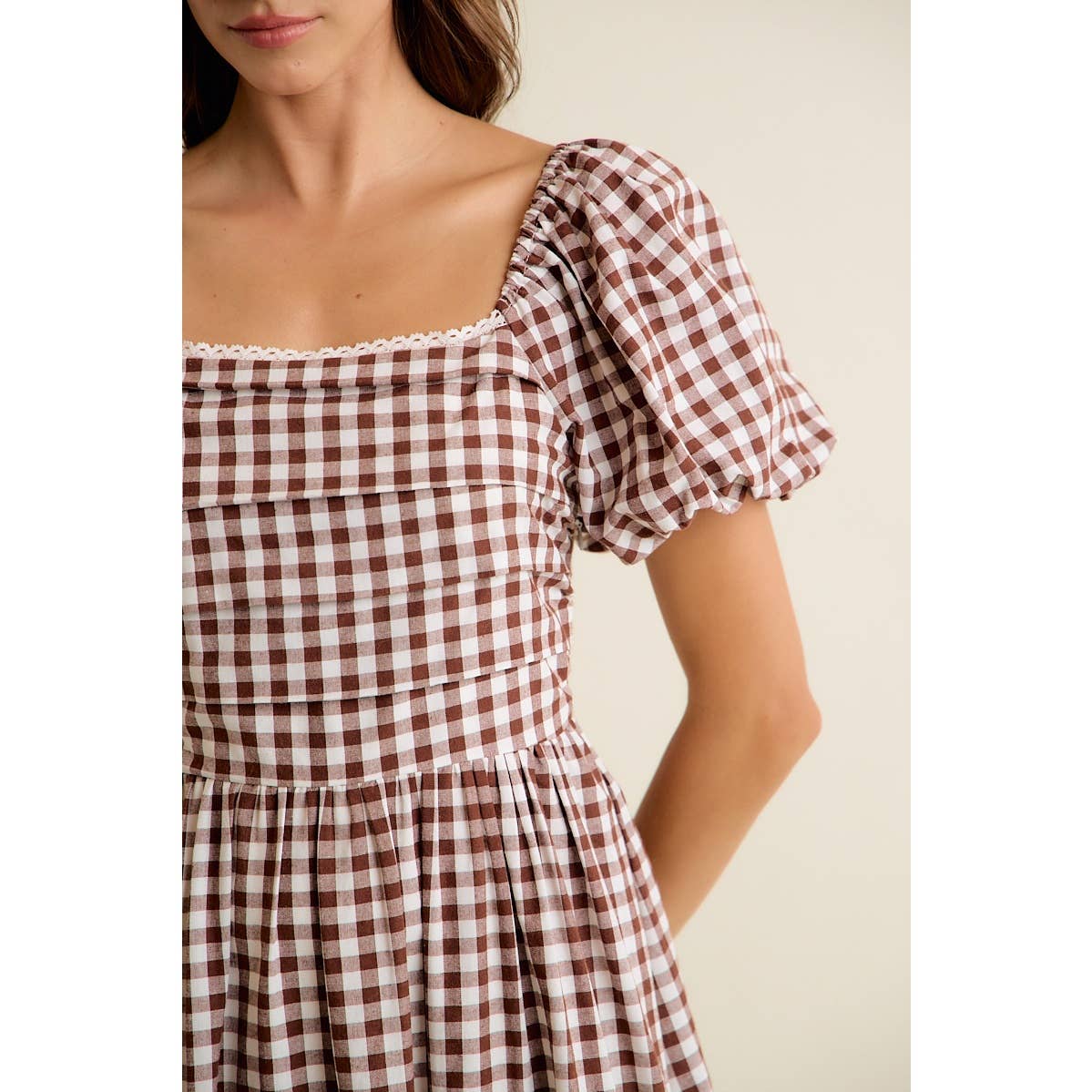 Country picnic midi dress ￼