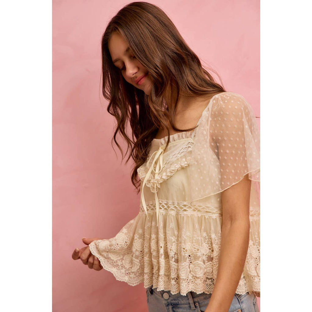 Salt air lace top