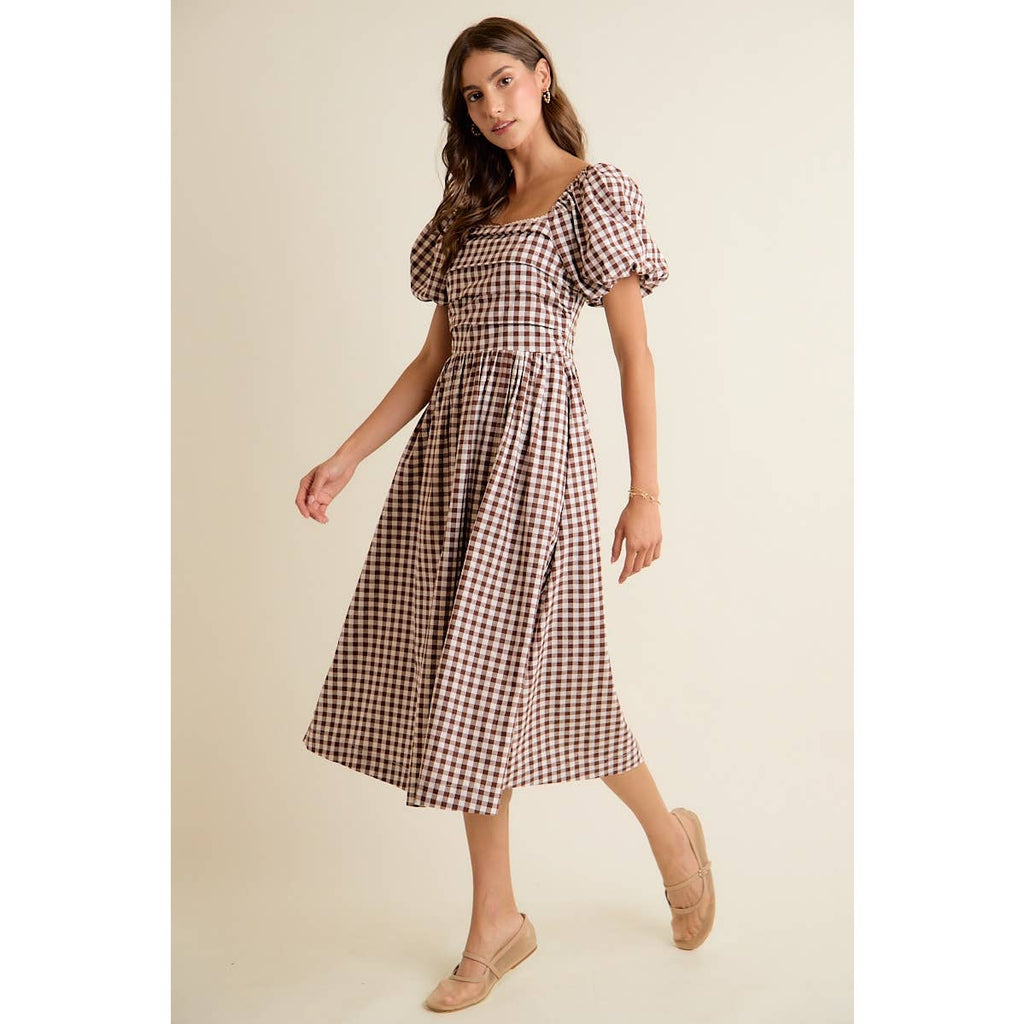 Country picnic midi dress ￼