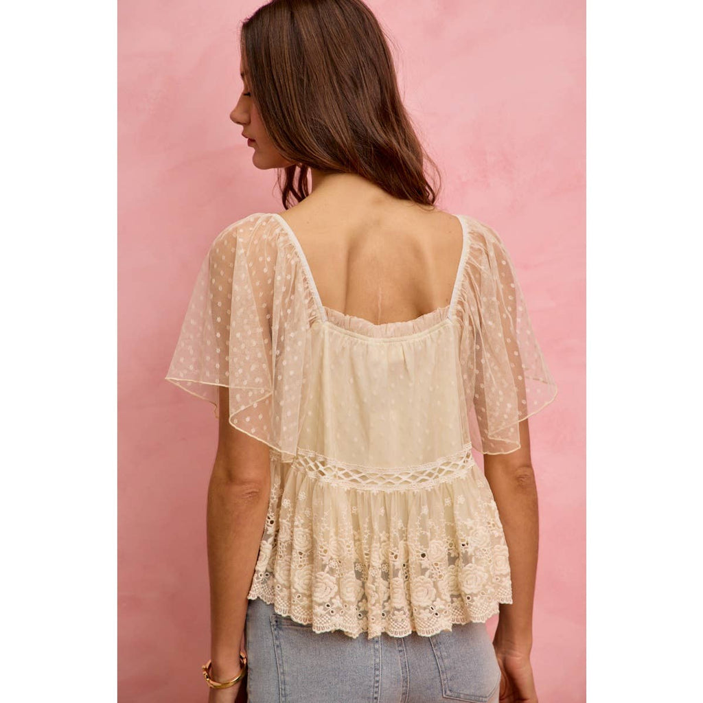 Salt air lace top