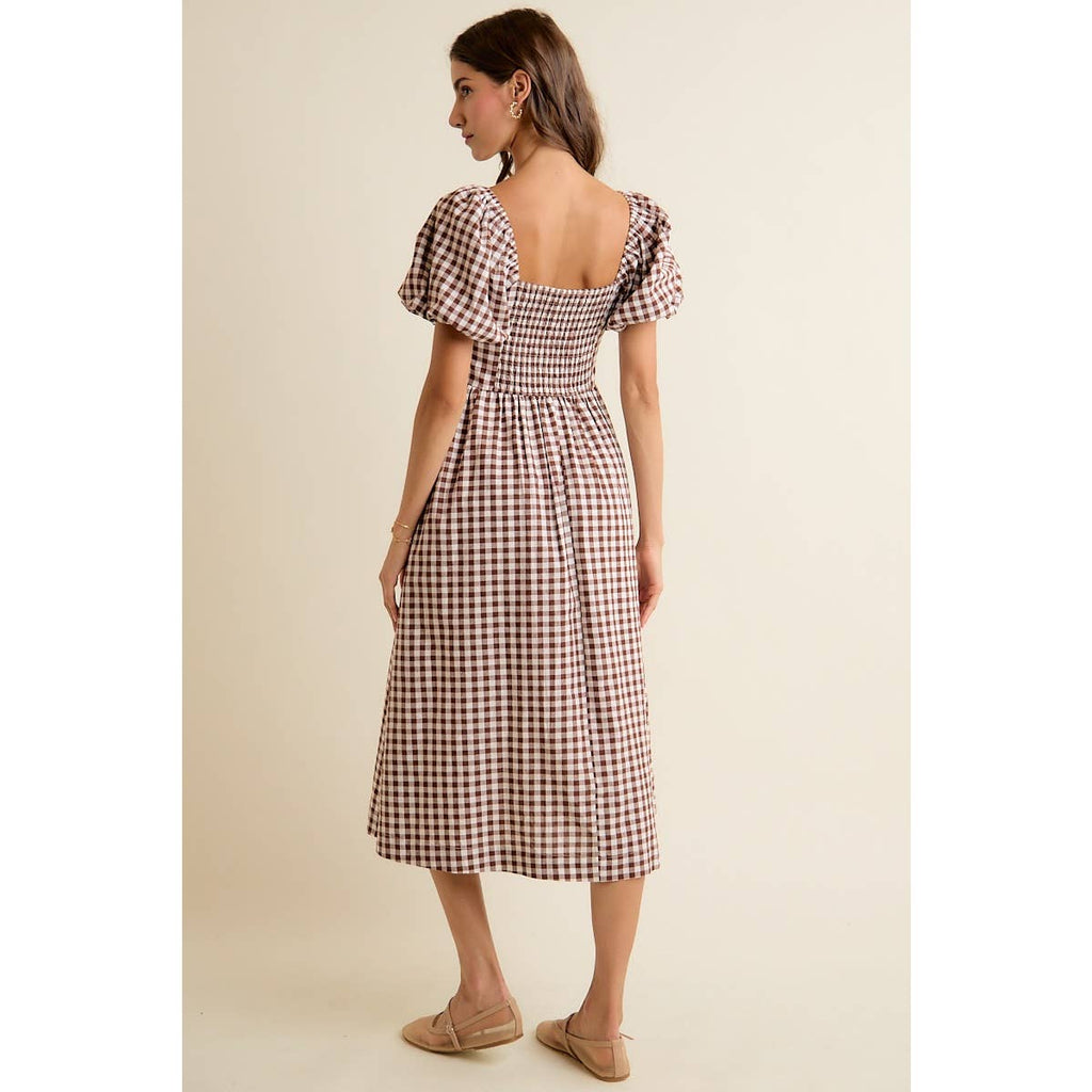Country picnic midi dress ￼